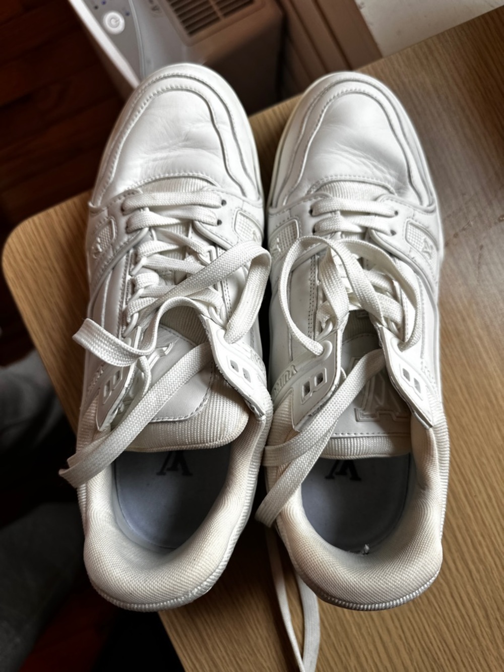 Louis Vuitton All White Low-Top Trainers